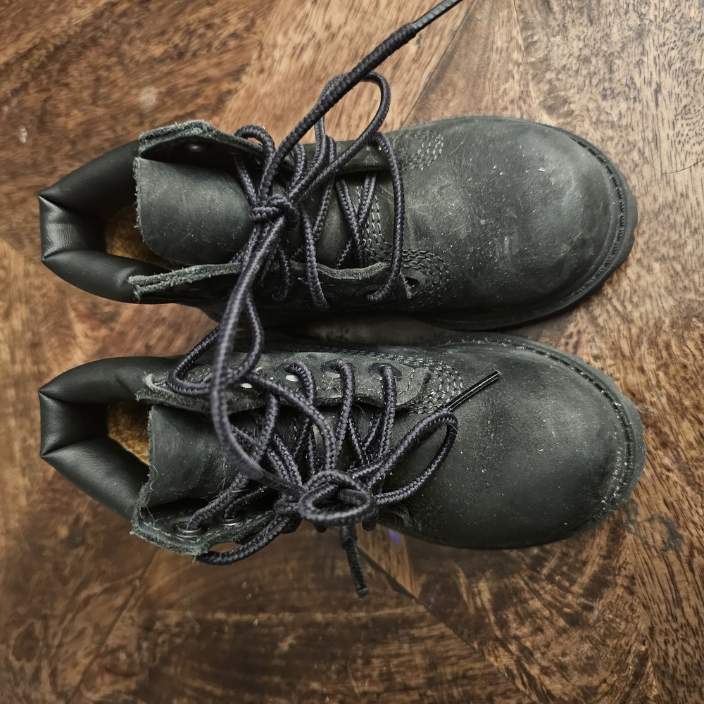 Timberland Black Rugged Ankle Boots